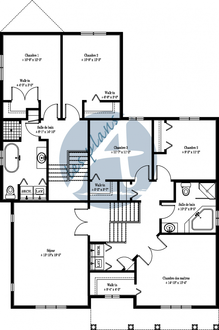 Plan de l'étage - Maison bi-génération 08005