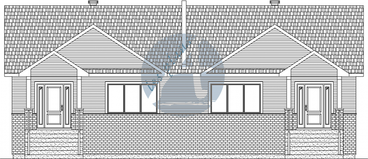 Façade - Semi-détaché 11006C
