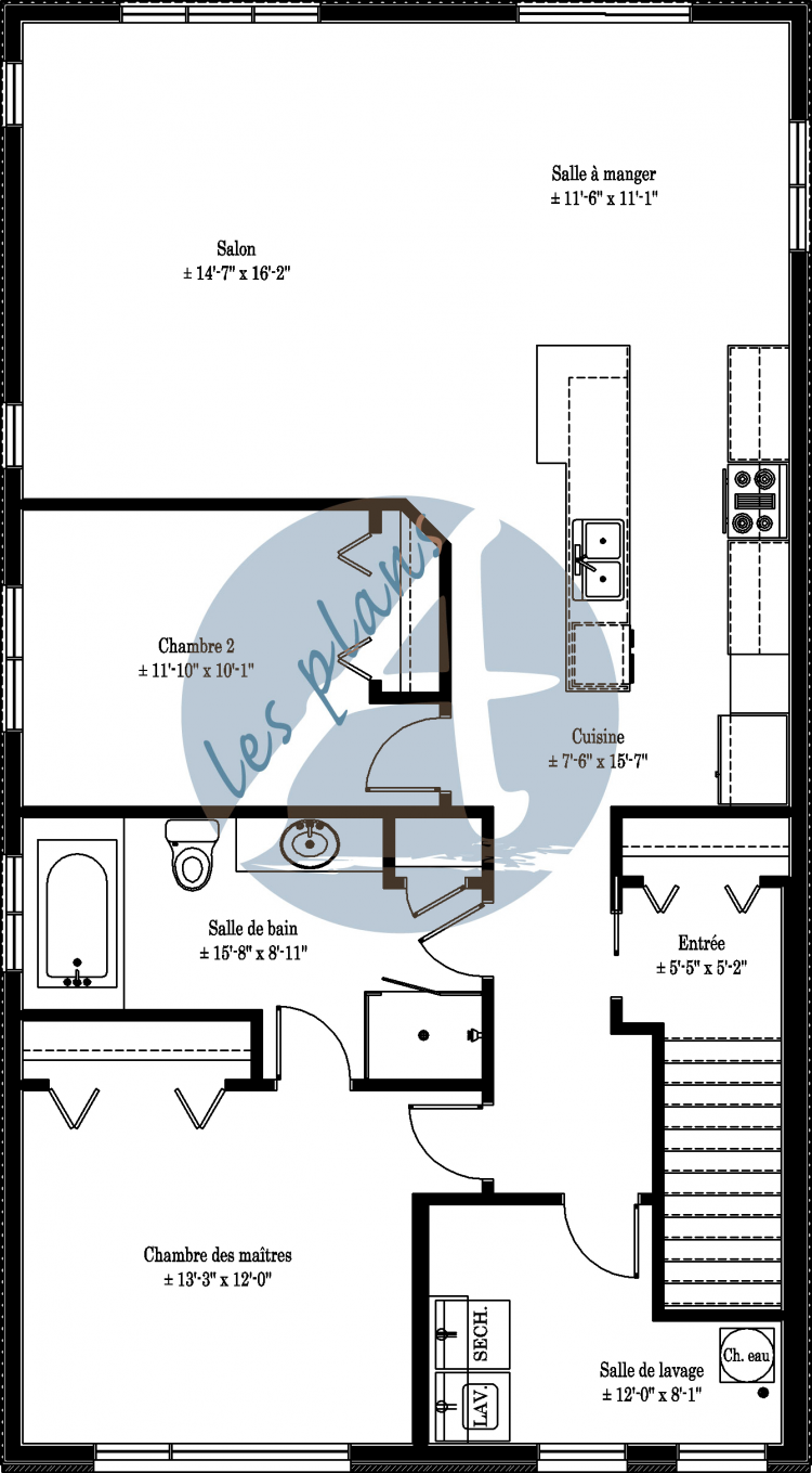 Plan de l'étage - Triplex 14035