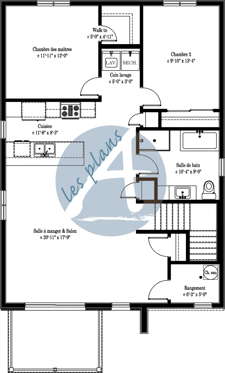 Plan de l'étage - Triplex 19015