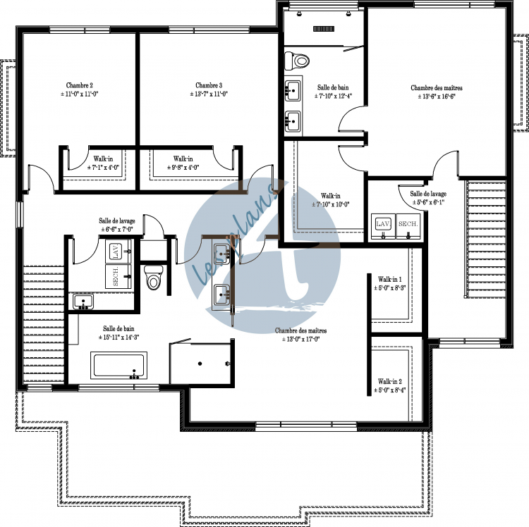 Plan de l'étage - Maison bi-générationnelle 19025A