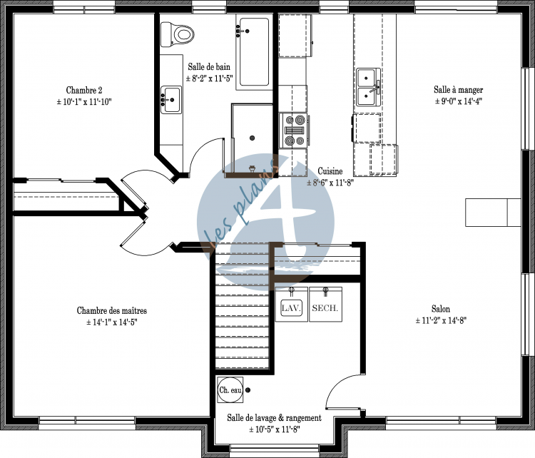 Plan de l'étage - Triplex 19067A
