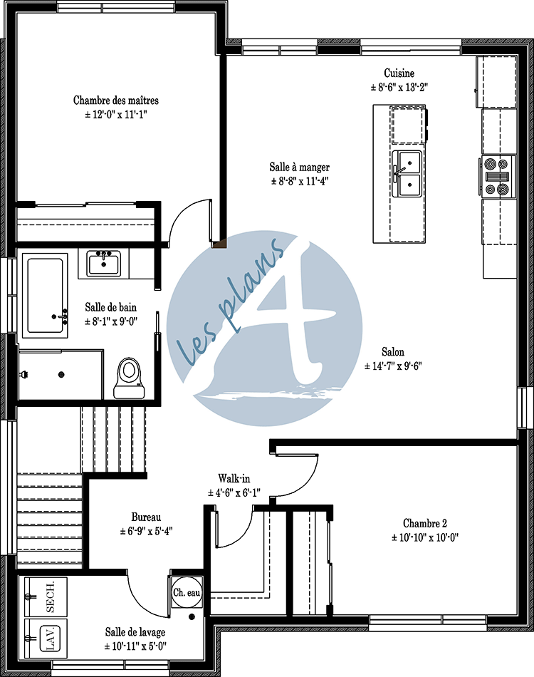 Plan de l'étage - Triplex 20026C