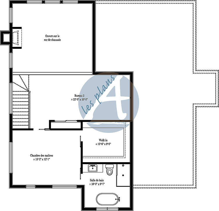 Plan de l'étage - Maison bi-générationnelle 21033