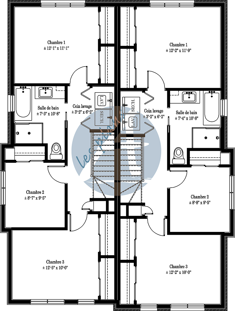 Plan de l'étage - Triplex 21034B