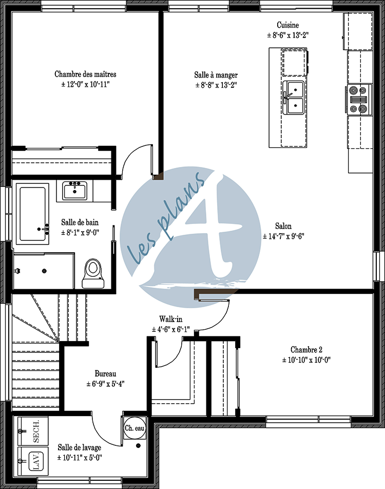 Plan de l'étage - Triplex 21047C