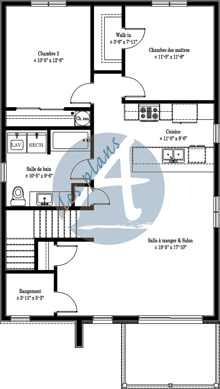 Plan de l'étage - Triplex 22071