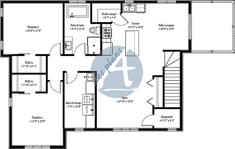 Plan de l'étage - Maison multifamiliale 22092