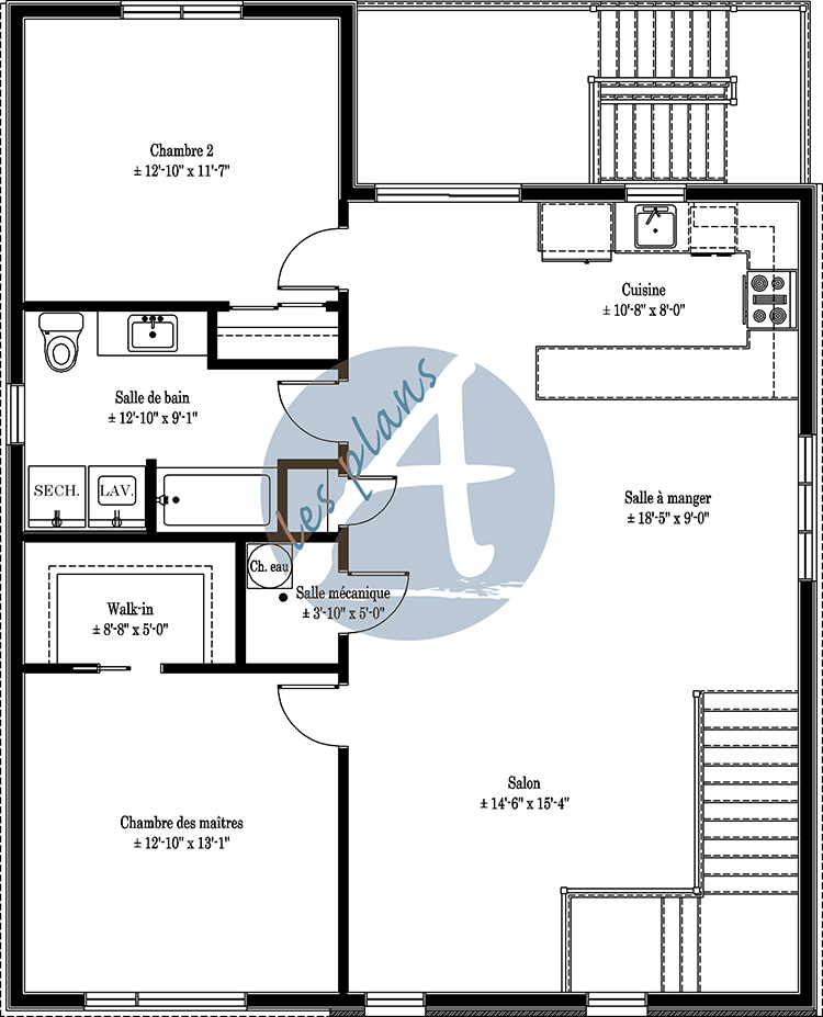 Plan de l'étage - Triplex 23038