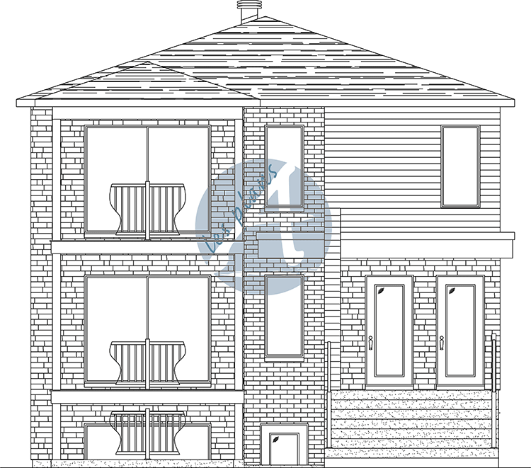 Façade - Triplex 25017A