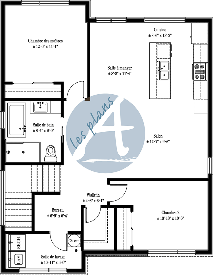 Plan de l'étage - Triplex 25035A